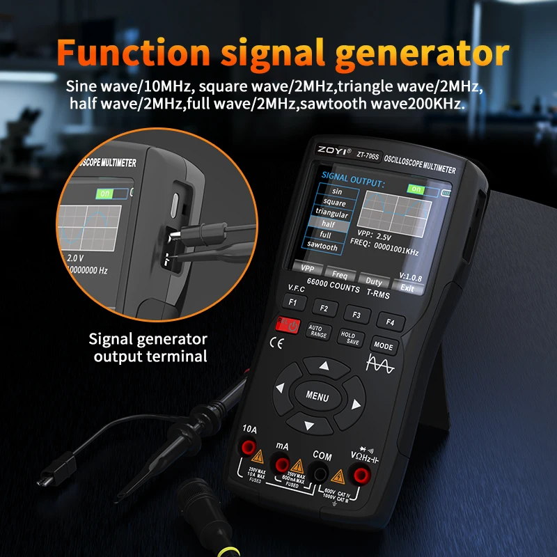 ZOYI ZT-706S 3-in-1 Automotive Oscilloscope Multimeter - Image 5