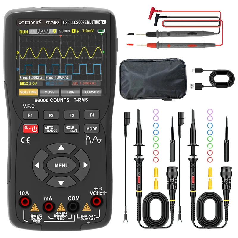 ZOYI ZT-706S 3-in-1 Automotive Oscilloscope Multimeter - Image 8