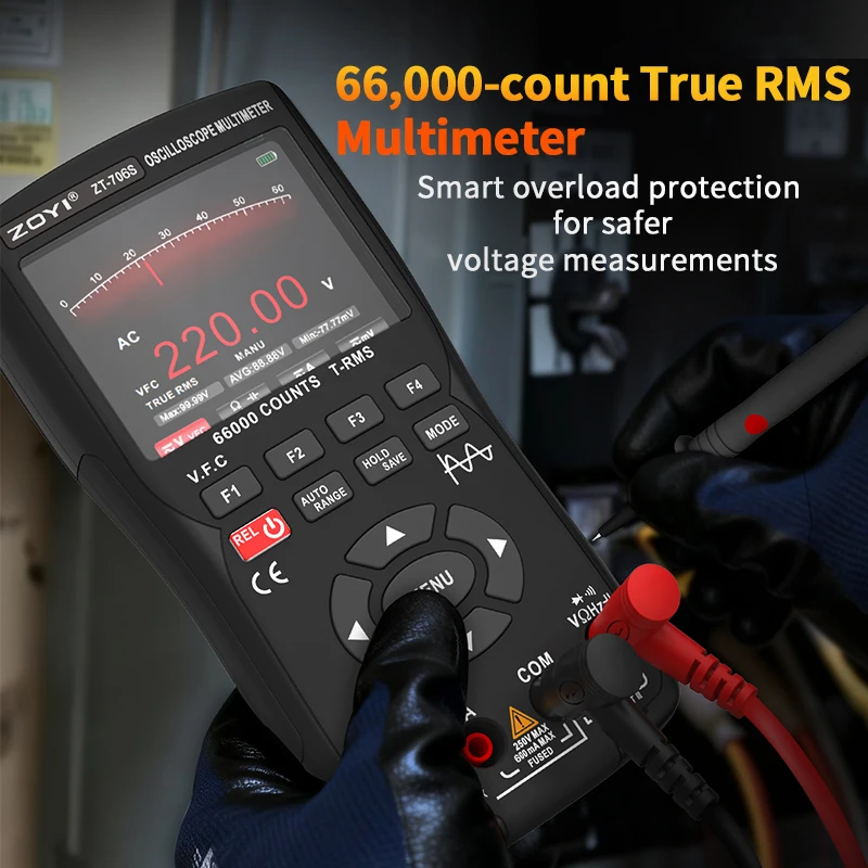 ZOYI ZT-706S 3-in-1 Automotive Oscilloscope Multimeter - Image 4