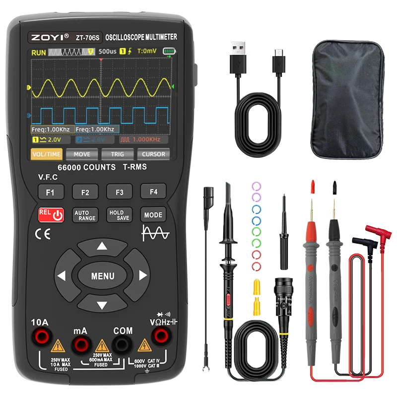 ZOYI ZT-706S 3-in-1 Automotive Oscilloscope Multimeter - Image 7